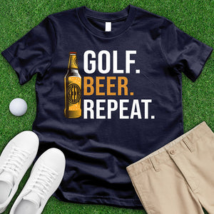 Golf Beer Repeat Tee