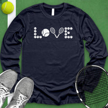 Load image into Gallery viewer, Love Tennis Ball And Racket Long Sleeve
