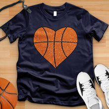 Load image into Gallery viewer, Basketball Center Heart Tee
