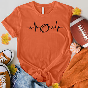 Football Heart Beat Tee