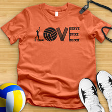 Load image into Gallery viewer, Love Volleyball Equipment Tee
