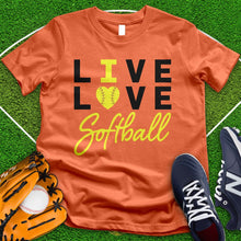 Load image into Gallery viewer, Live Love Softball Tee
