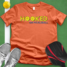 Load image into Gallery viewer, Hooked On Pickleball Tee
