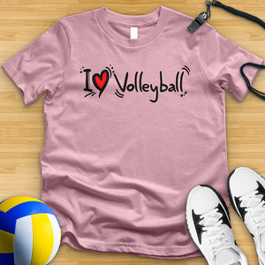 I Love Volleyball 2 Tee