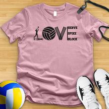 Load image into Gallery viewer, Love Volleyball Equipment Tee
