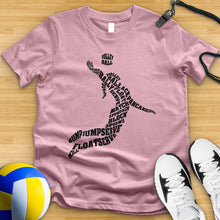 Load image into Gallery viewer, Volleyball Player Typography Tee
