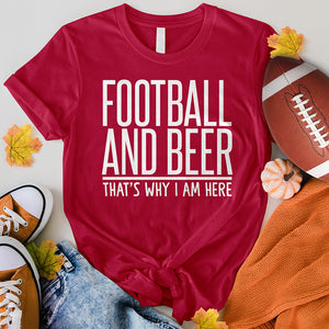 Football And Beer Tee