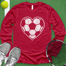 Load image into Gallery viewer, Heart Soccer Ball Long Sleeve
