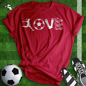 Love Soccer Equipment Tee