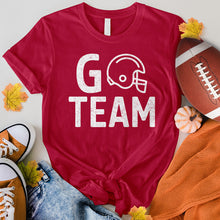 Load image into Gallery viewer, Go Team Football Helmet Tee
