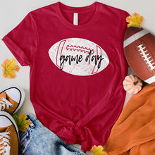 Load image into Gallery viewer, Game Day White Football Tee
