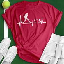 Load image into Gallery viewer, Tennis Heartbeat Tee
