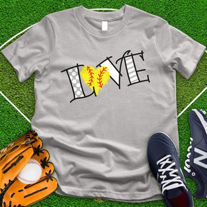 Love Softball Equipment Tee