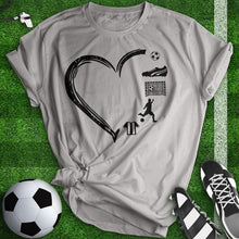 Load image into Gallery viewer, Soccer Player Heart Tee
