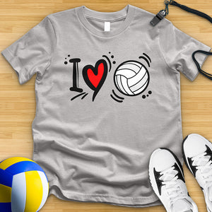 I Love Volleyball Tee