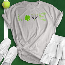 Load image into Gallery viewer, Love Tennis Player Shape Tee
