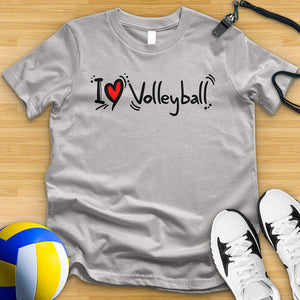 I Love Volleyball 2 Tee