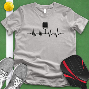 Pickle Ball Paddle Heart Beat Tee