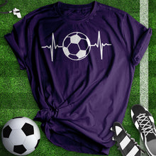 Load image into Gallery viewer, Soccer Heart Beat Tee
