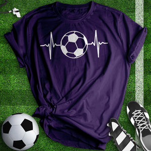 Soccer Heart Beat Tee