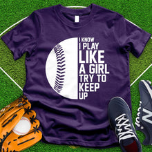 Load image into Gallery viewer, Play Like A Girl Softball Tee
