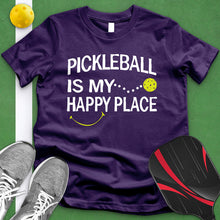 Load image into Gallery viewer, Pickle Ball Is My Happy Place Tee
