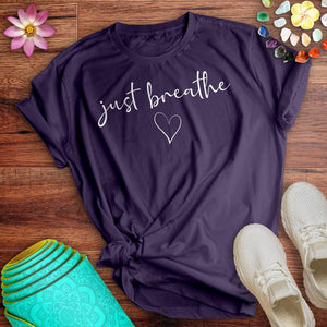 Just Breathe Heart Tee