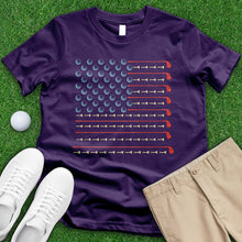 Load image into Gallery viewer, Golfers American Flag Tee
