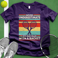 Load image into Gallery viewer, Old Man With A Racket Tee
