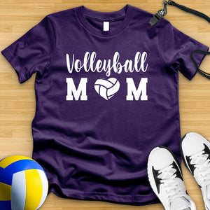 Volleyball Mom Heart Tee