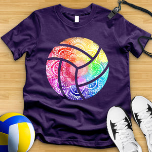 Tie Dye Mandala Volleyball Tee