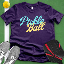 Load image into Gallery viewer, Yellow And Blue Pickleball Tee
