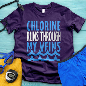 Chlorine Runs Through My Veins Tee