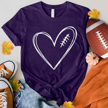 Load image into Gallery viewer, Football Lace Heart Tee
