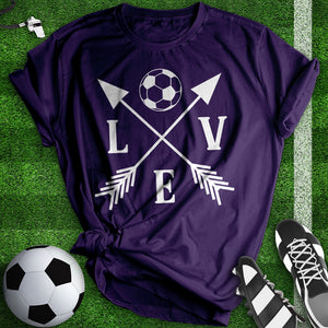 Love Soccer Arrow Tee