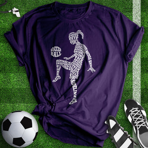 Soccer Player Typography Tee