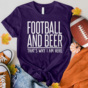 Football And Beer Tee