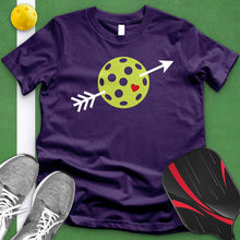 Load image into Gallery viewer, Pickleball Heart Arrow Tee
