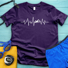 Load image into Gallery viewer, Swimming Heartbeat Tee
