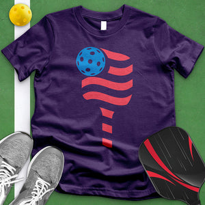 American Flag Pickleball Tee