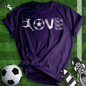 Love Soccer Equipment Tee