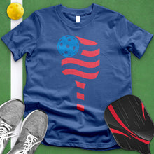 Load image into Gallery viewer, American Flag Pickleball Tee
