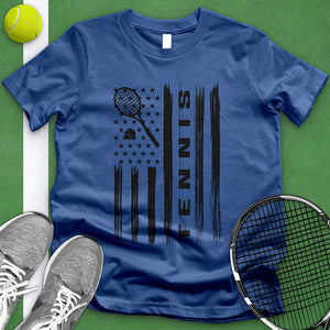 Tennis American Flag Tee