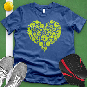 Pickleball Variety Heart Tee