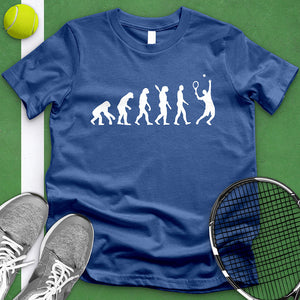 Evolution Of A Tennis Player Tee