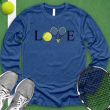 Load image into Gallery viewer, Love Tennis Crossed Racket Long Sleeve
