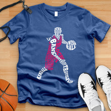 Load image into Gallery viewer, Girls Basketball Typography Tee
