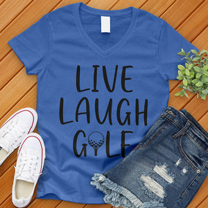 Live Laugh Golf V-Neck Tee