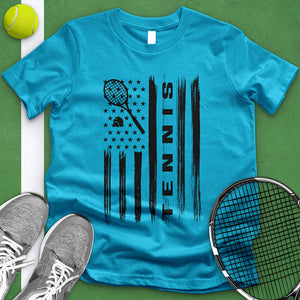 Tennis American Flag Tee