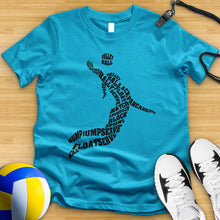 Load image into Gallery viewer, Volleyball Player Typography Tee
